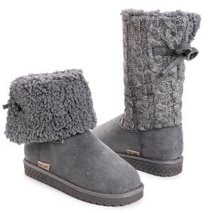 Muk Luks Selena Faux Fur Lined Fold Down Boot
